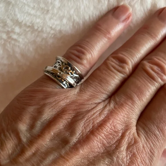 Passage to Israel Spinner Ring Sterling Silver size 5 NWT - Picture 3 of 6